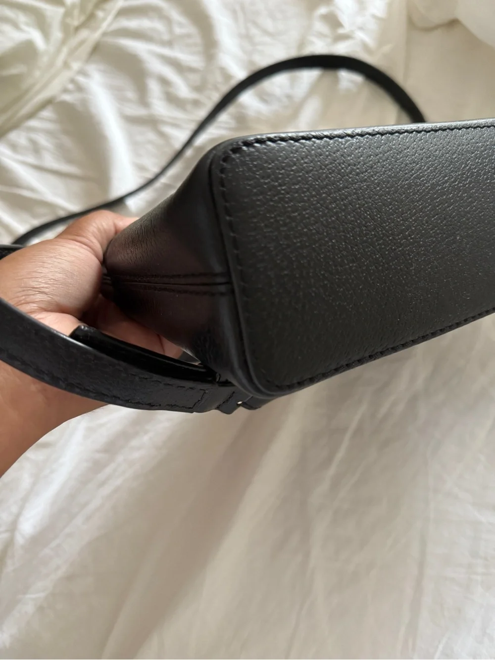 Kate Spade Black Leather Pebbled Crossbody